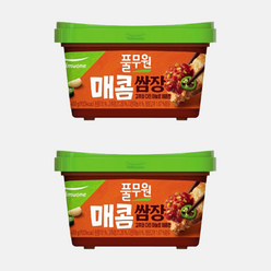 풀무원 매콤 양념 맛있는 쌈장 450g X 2개, 아이스팩 기본 1개