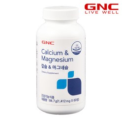[GNC] 칼슘 앤 마그네슘 60정(30일분), 1개, 60정