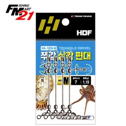 HDF 해동 쭈갑 삼각편대채비 HA-1839 M 7cm 갑오징어채비, 1개