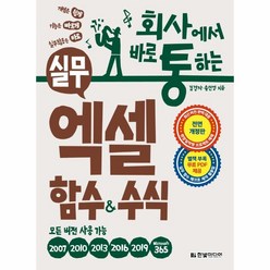 웅진북센 실무엑셀함수 수식 회사에서바로통하는 모든버전사용가능, One color | One Size, 9791162244395