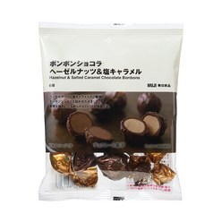 MUJI 무인양품 봉봉쇼콜라 헤이즐넛&소금캐러멜 초콜릿 6개입 일본간식 일본군것질