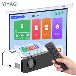 YIYAGI 빔프로젝터 1080P HD급 고해상도 LED 미니형 프로젝트 UB2.0 [OS시스템/무선 미러링/블루투스]