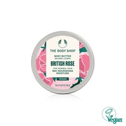 더바디샵 브리티쉬 로즈 바디 버터 50ML BODY BUTTER BRITISH ROSE 97375 장미향 바디버터 50ml, 1개