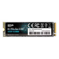 실리콘 파워 M.2 PCIe Gen3X4 SSD, P34A60, 512GB