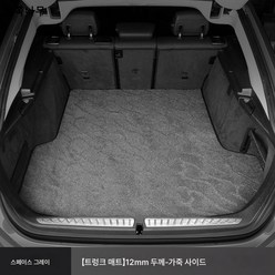렉서스 es200rx300nx200ux260es300h 차량 트렁크 매트 테일 박스 매트 적용, 트렁크매트-스페이스 그레이-자가드 담요-12mm, 기본 항목