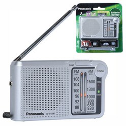 파나소닉 AM FM 건전지식 휴대용 라디오 RF-P150D, 혼합 색상