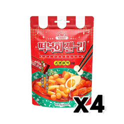 떡복희젤리 조랭이떡모양 떡볶이맛 디저트간식 43g x 4개, 단품