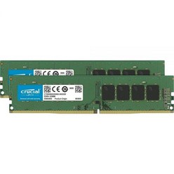 Crucial 데스크탑 메모리 RAM 64GB 키트 (2x32GB) DDR4 3200MHz CL22 (CT2K32G4DFD832A), 32GB Kit (2x16GB)
