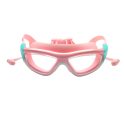 팝키즈 유아동 어린이 일체형 귀마개 물안경, 핑크