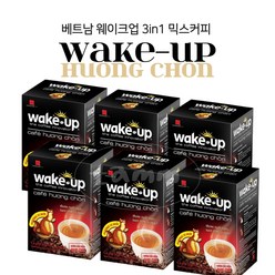 베트남 웨이크업 커피 믹스 305g x 6개 Wake up 족제비 위즐커피, 18팩