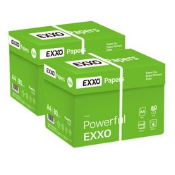 [엑소] (EXXO) A4 복사용지(A4용지) 80g 2BOX(4000매), 단품