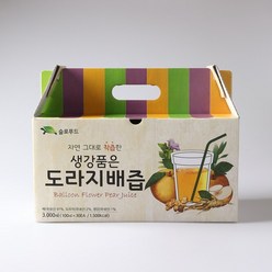 [슬로푸드]생강품은 도라지 배즙 100ml 20포 30포 60포 100포, 3000ml