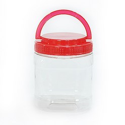 PET용기 사각1.5L 잼병 젓갈용기 된장 고추장통, 1개, 단품