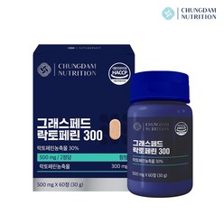 청담뉴트리션 그래스페드 락토페린 300 500mg, 60정, 1개