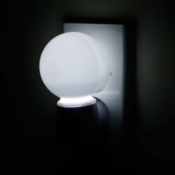 포스아트 LED 취침등 DD 콘센트형 무드등 아기수유등 수면등, 볼 주광색