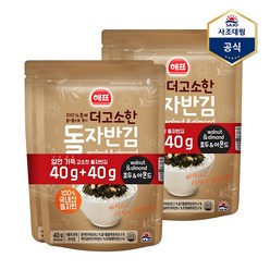 [사조] 더 고소한 자반김 호두&아몬드 80g X 2개 김자반조미김, 단품, 단품