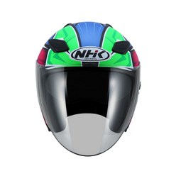 NHK R1 오픈페이스 헬멧 오토바이 헬멧, XXL, 루에다 무광블랙