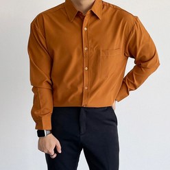 노컴플렉스 / 남자소라색셔츠 링클프리와이셔츠 남자코발트블루