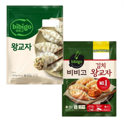 CJ 비비고 왕교자만두1050g+김치왕교자1050g, 1세트, 1.05kg