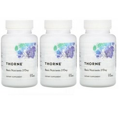 ThorneResearch basic nutrients 2-day 비타민 60캡슐, 60정, 3개