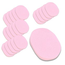 온더칩 클렌징 해면 스펀지 15mm 핑크, 랜덤 발송, 20개