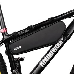 라이노워크 자전거 프레임 가방 방수 프레임백 X21656, 매트블랙, 1개