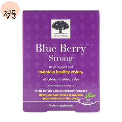 뉴 노르딕 New Nordic Blue Berry Strong 블루베리 메리골드 60정