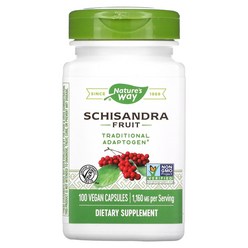 네이처스웨이 쉬산드라 과일 580mg 플랜트성 식물성 베지캡슐슐 100개 Nature's Way Schisandra Fruit 100 비건캡슐