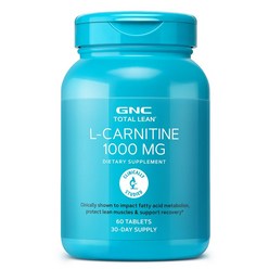 GNC 토탈린 엘 카르니틴 1000 mg 60정 (타블렛) Total Lean L-Carnitine 60 tabs, 1개, 60개입 × 1개