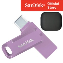 샌디스크 울트라 듀얼 고 C타입 USB 3.1 SDDDC3 / 메모리 케이스, 256GB, 라벤더 퍼플