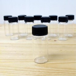 액체용기 바이알 10ml 유리병 10개 보관통 실험원리 재료 소품
