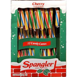 크리스마스 Spangler 스팽글러 체리향 캔디케인 150g / 지팡이캔디 멕시코, 1개