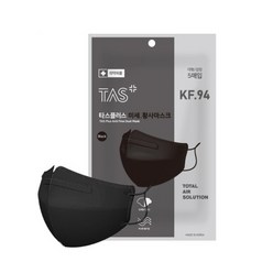 타스 플러스 KF94 새부리형 마스크 대형 블랙 50매, 1매입, 50개