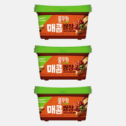 풀무원 매콤 양념 맛있는 쌈장 450g X 3개, 아이스팩 기본 1개