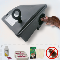 싹쓰리M2 쥐덫 쥐터널 쥐트랩 쥐약 쥐 퇴치 포획 끈끈이 HACCP 실내 실외용 방역업체, 쥐먹이상자, 1개, 1개