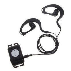 수영을위한 mp3 이어폰 FM mp3for 서핑 착용 유형 이어폰 클립과 방수 MP3 플레이어, 8GB