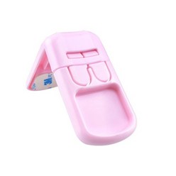 향기나는남자 ㄱ자 직각형 유아 서랍장금장치 3M TAPE, 핑크
