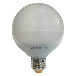 나스필 LED 볼전구 12W 주광색 주백색 전구색 에너지효율1등급, LED볼전구 주백색 12W 숏타입 1등급, 1개