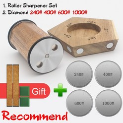 마그네틱 롤링 나이프 숫돌 텀블러 펜타곤 목재 DIY 고정 각도 숫돌 15 도 18 20 21 22 2023 판매, 4.Recommend - Roller Sharpener