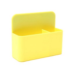 마그네틱 화이트 보드 마커 펜 홀더 케이스 액세서 용 다기능 컨테이너, 노란색