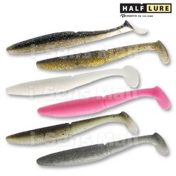 하프루어 야마쉐드 5인치 14.5g YAMA SHAD NEW버전 배스웜 노싱커 쉐드웜 광어웜, #22.실키 화이트