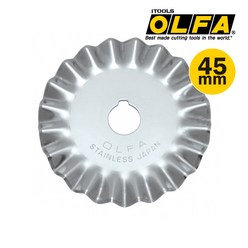 [OLFA]올파 PIB-45-1 로터리 커터용 핑킹날 45mm(1개입)