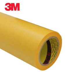 3M 종이 내열 마스킹 노란색 종이 접착 테이프 244 10mm x 50M 고열, 기본