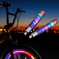 자전거 LED 휠 라이트 조명, 1개