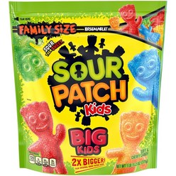 [미국직배송]사워패치 키즈 소프트 앤 츄이 캔디 대용량 SOUR PATCH KIDS Candy, 오리지널 빅키즈 (771g), 1개, 771g