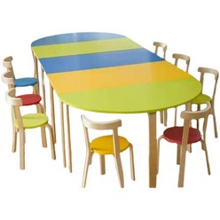 미술학원 어린이집 유치원 책상의자 세트 학교 - 의자, 둥근 의자