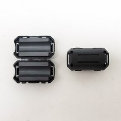 페라이트 코어 블랙 그레이 3.5mm~15mm 노이즈 필터 고주파 차단, 블랙 9mm