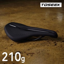 TOSEEK 초경량 210g 무통증 전립선 로드 MTB, 블랙, 1개