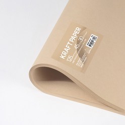 PaperPhant 포장용 크라프트지, 80g 연한 브라운 45cm x 30cm 125매