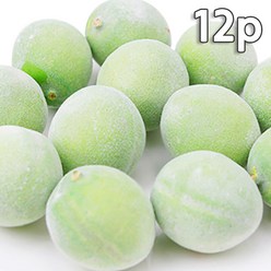 청 매실모형 인조 메실 모형 3.5cm 12알 세트 가짜 인조 과일 모조 열매